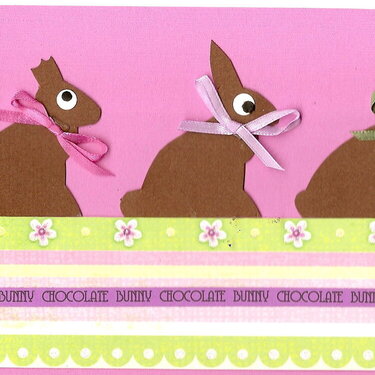 Chocolate Bunny in Pink