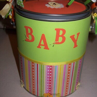 Baby Shower Altered Paint Can