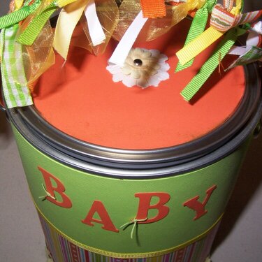 Baby Shower Altered Paint Can