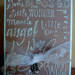 Embossed Baby Card