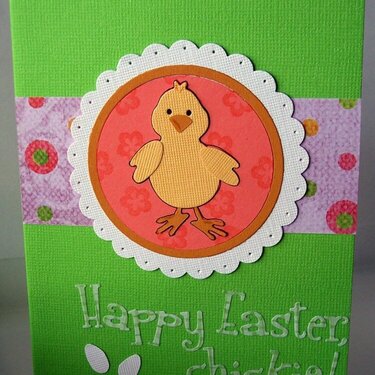 Easter card-girl