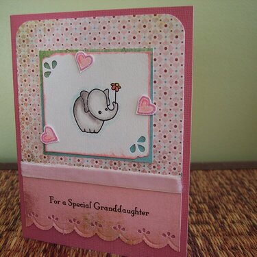 Valentine&#039;s card for little girl