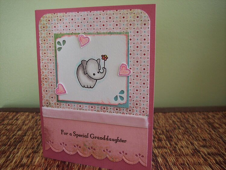 Valentine&#039;s card for little girl