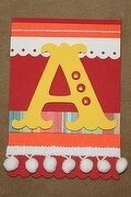 Letter A for Birthday Tag Banner