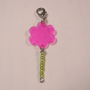 Pink and Green Charm for swap