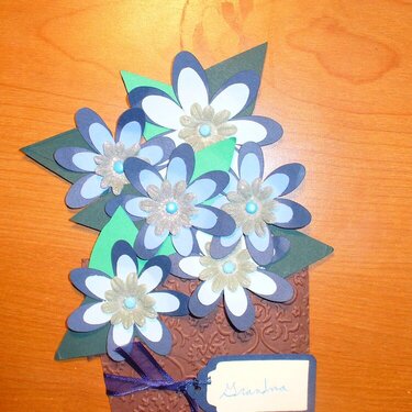 Flower Pot Mother&#039;s Day card - Grandma