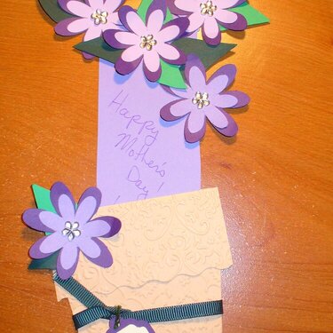 Flower Pot Mother&#039;s Day card - Aunt inside