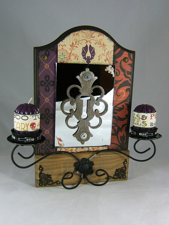 Haunted Mansion candle holder- Cosmo Cricket Haunted CHA summer 08