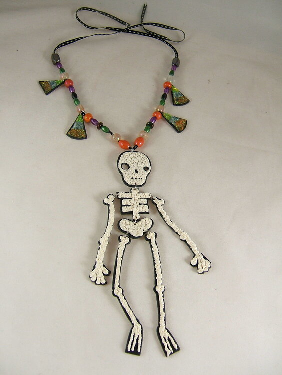 Skeleton Necklace- Summer CHA 08, Cosmo Cricket