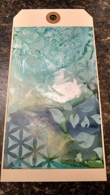 Alcohol Ink Faded Layers of Yupo