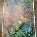 Alcohol Ink Stamped Resist on Yupo