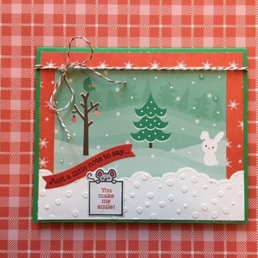 Christmas thank-you card