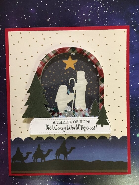 Nativity Shaker Card