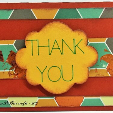 Thank you note - foil