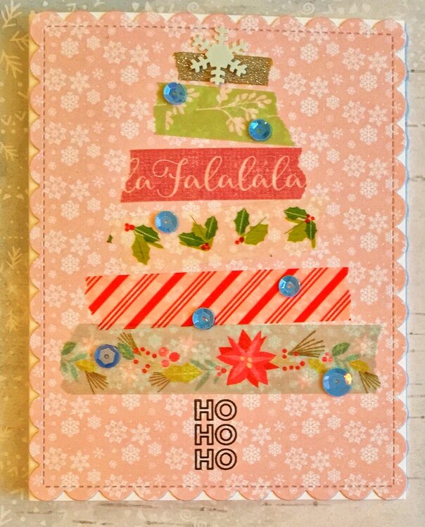 Washi Tape Christmas Card