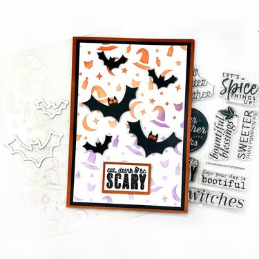 Eat Drink & Be Scary Card