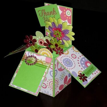 Thank You Flower Pop Up Card in a Box
