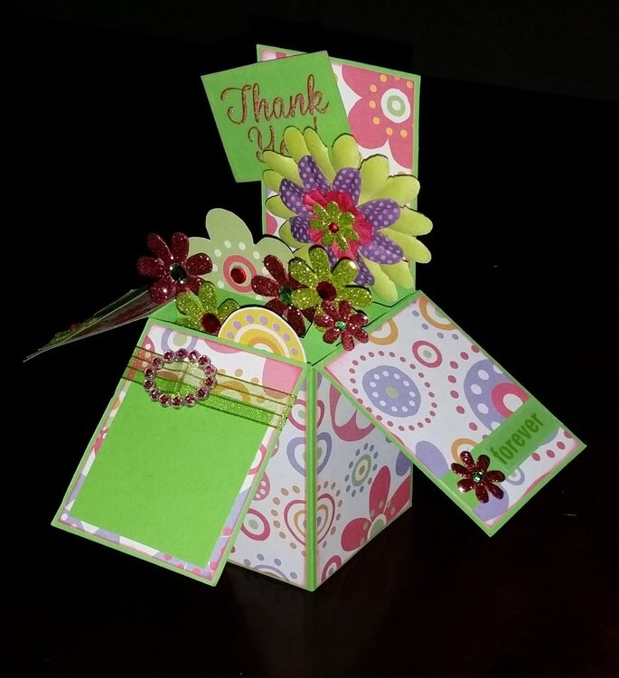Thank You Flower Pop Up Card in a Box