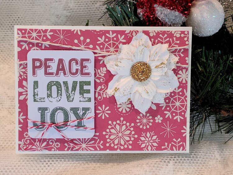 Peace, Love, Joy Christmas Card