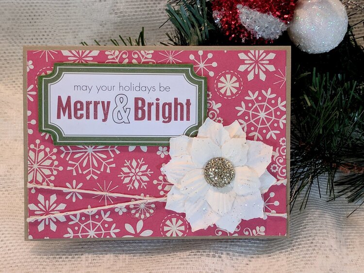 Merry &amp; Bright Christmas Card