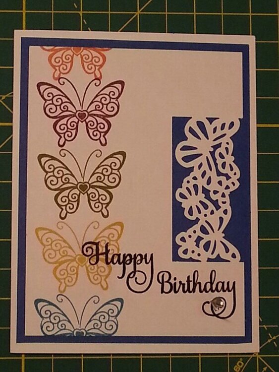 Butterfly Cutout BD Card