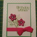 Pink and Green BD Card