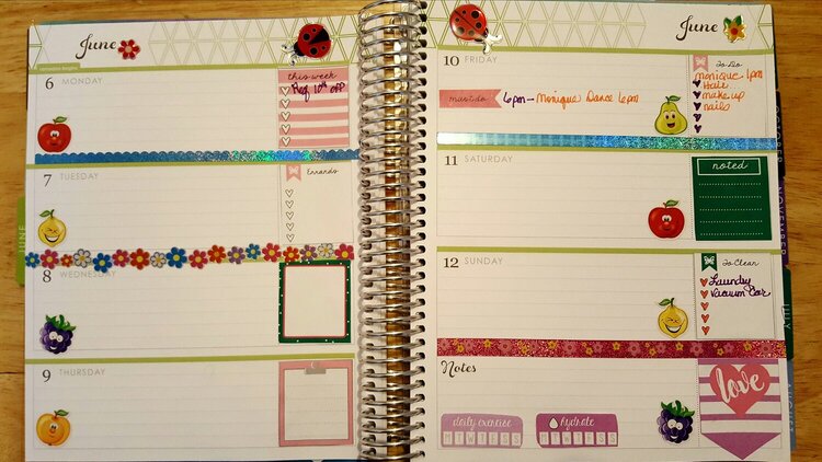 My first time decorating my Erin Condren Horizontal Life Planner