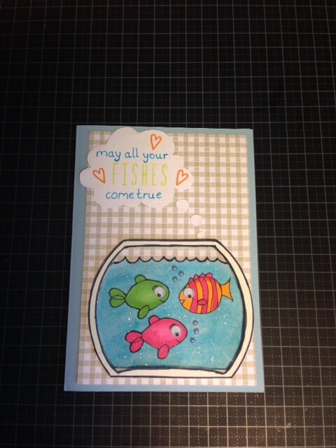 Fishbowl birthday card