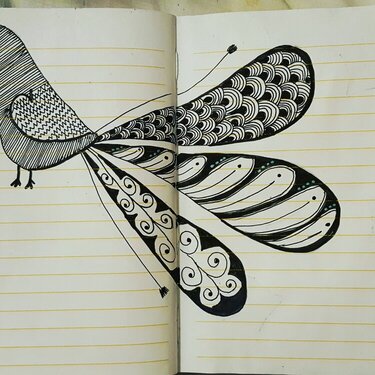Birdie doodling