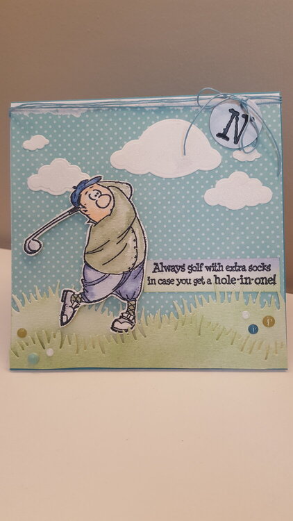 Golfer birthday card