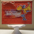 Magic dragoon birthday card