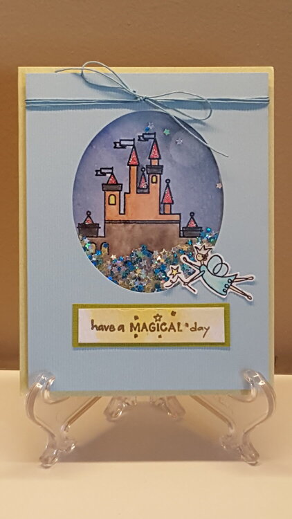 Have A Magical Birthday card (shaker card)