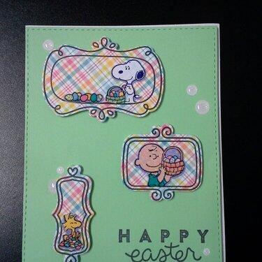 Peanuts Easter card