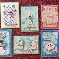 Snowman Christmas cards