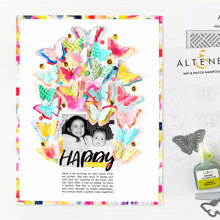 Happy Faces Layout | ALTENEW