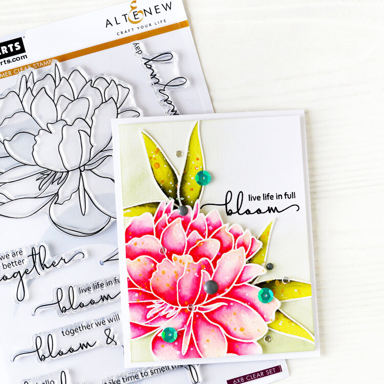 Bloom Card | Altenew + Hero Arts