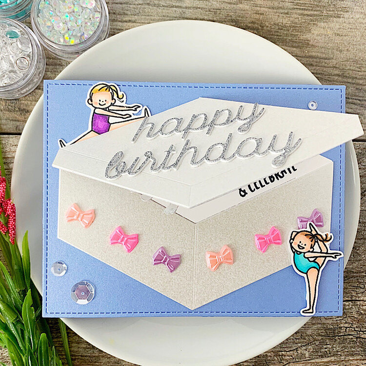 Waffle Flower Birthday card