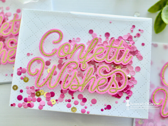 Confetti Wishes (shaker birthday card set)