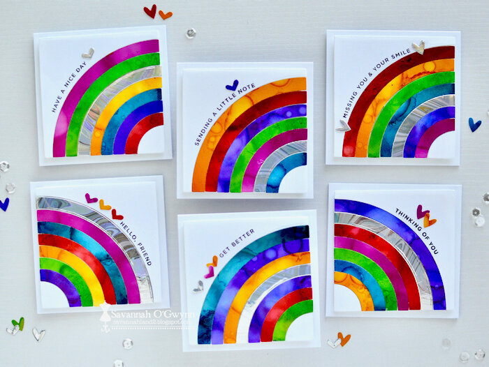 Rainbow Mini Card set