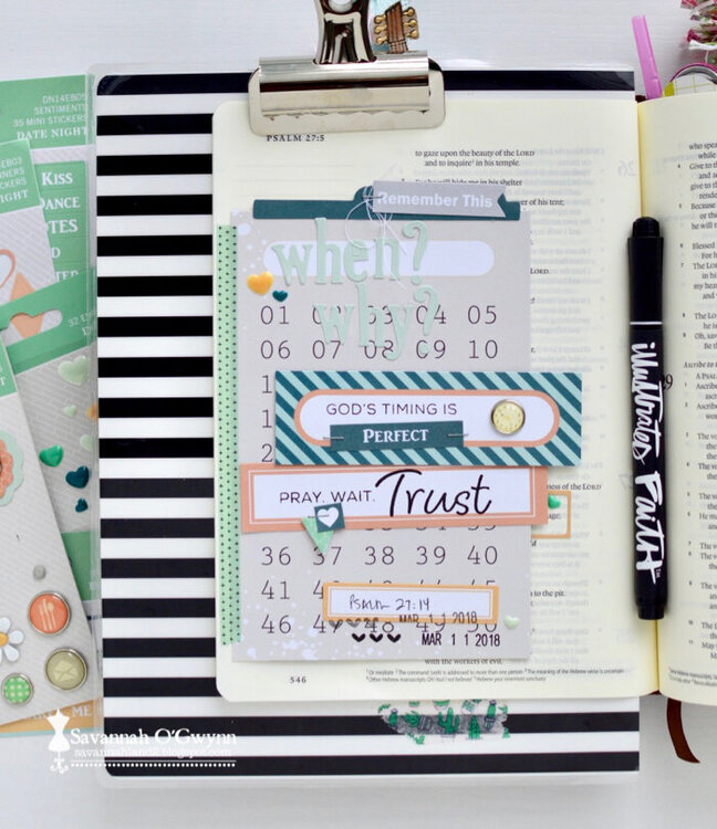 God&#039;s Timing Is Perfect (bible journaling)