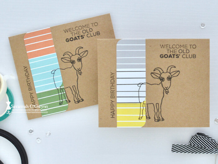 Birthday- Modern Goat cards