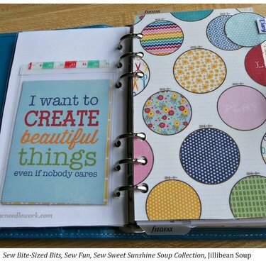 Decorate Your Planner With a Sewing Theme