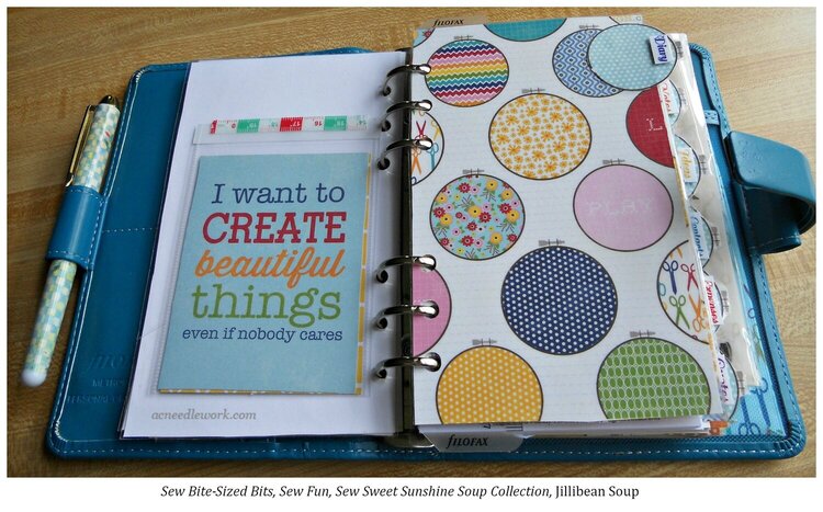 Decorate Your Planner With a Sewing Theme