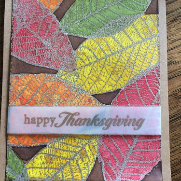 Distress Thanksgiving Card