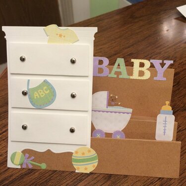 Side Step Baby Card