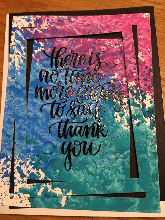 Watercolor Thank You Card