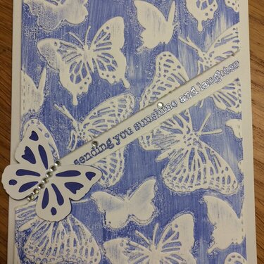 Embossed Butterfly Card