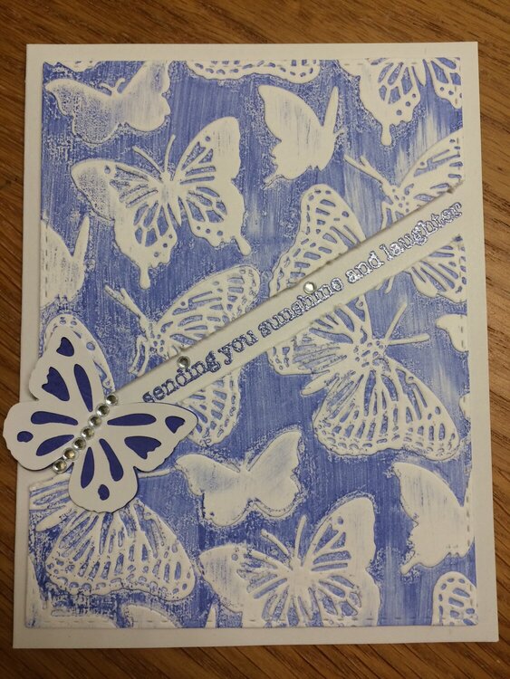 Embossed Butterfly Card