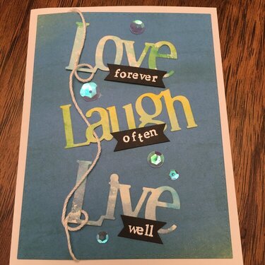 Love, Laugh, Live Card