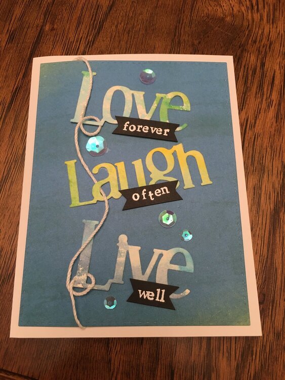 Love, Laugh, Live Card